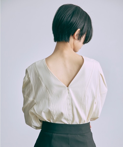ブラウス シャツ Mutton Sleeve 2Way Blouse レディース