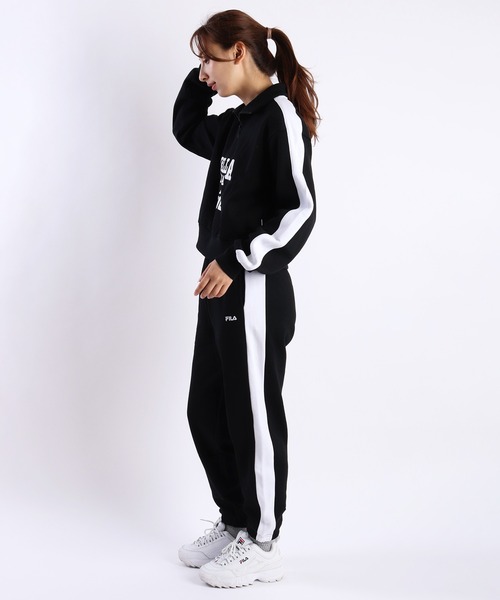 FILA トレーナー スウェット レディース 裏起毛 ハーフジップ