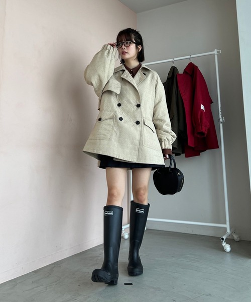 Lil ambition スタースティッチトレンチコート Lil Ambition トレンチコート コート スタースティッチトレンチ