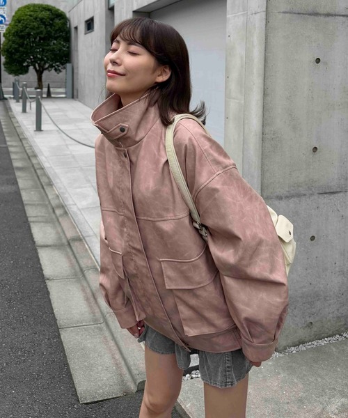 AS KNOW AS（アズノゥアズ） ブルゾン アウター 取り外し可能 ファー衿