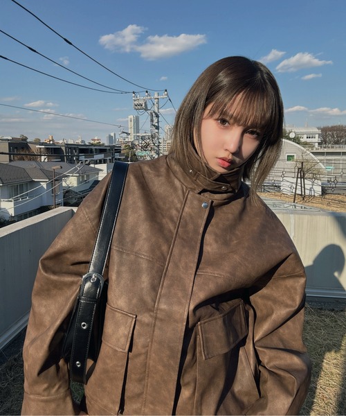 AS KNOW AS（アズノゥアズ） ブルゾン アウター 取り外し可能 ファー衿