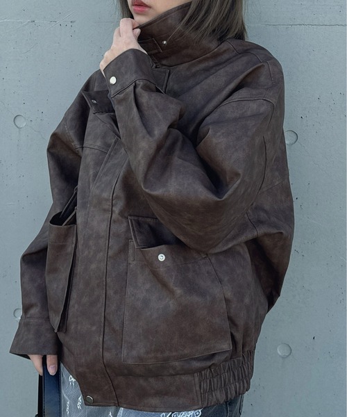 AS KNOW AS（アズノゥアズ） ブルゾン アウター 取り外し可能 ファー衿