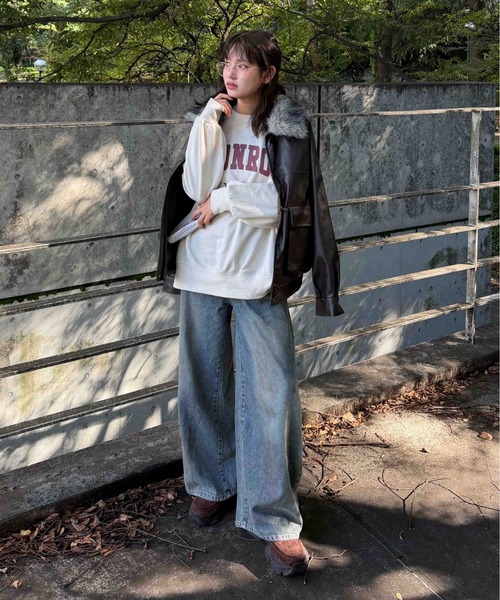 AS KNOW AS（アズノゥアズ） ブルゾン アウター 取り外し可能 ファー衿