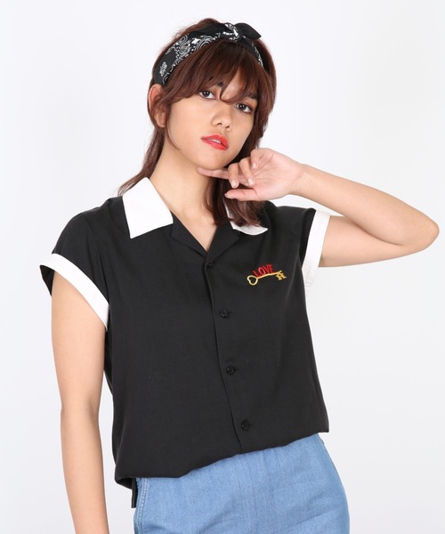 HYSTERIC GLAMOUR 「HYSTERIC GLAMOUR」 ノースリーブシャツ