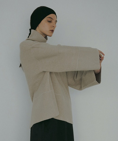 MANOF（マノフ） ニット セーター BASIC STITCH KNIT TOPS レディース