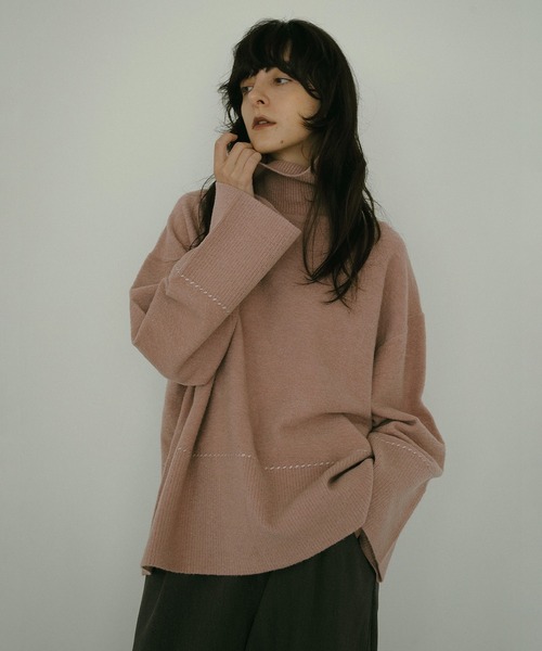 MANOF（マノフ） ニット セーター BASIC STITCH KNIT TOPS レディース