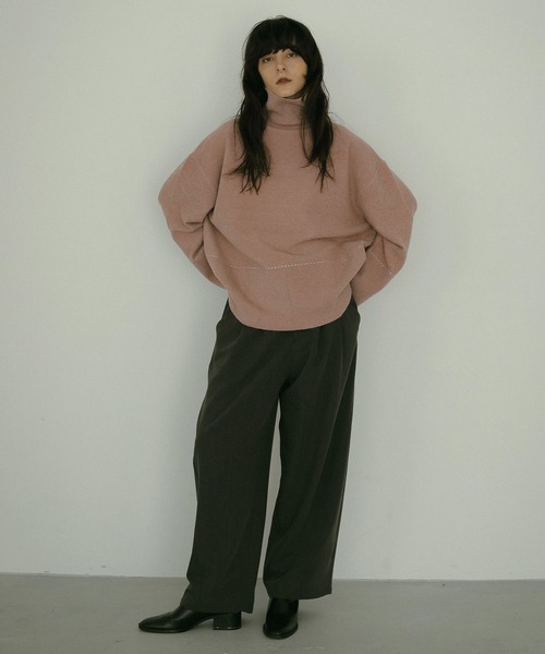 MANOF（マノフ） ニット セーター BASIC STITCH KNIT TOPS レディース