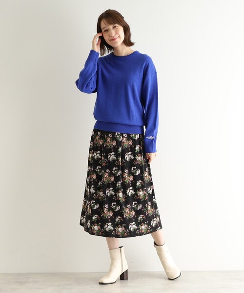 【希少】LAURA ASHLEY　フェアアイル柄ウールニットセーター　ビンテージ フェアアイル柄 ウールニットカーディガン FQ24S196【Fano