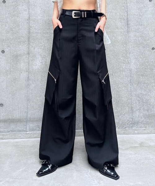 OAMC カーゴスラックス　ネイビー PAGEBOY カーゴパンツ TRカーゴスラックス レディース