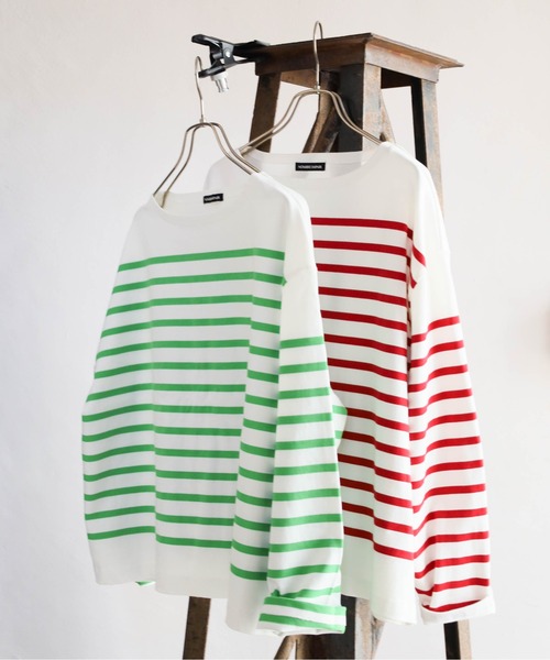 tシャツ パネルボーダー バスクシャツ レディース NOMBRE IMPAIR tシャツ パネルボーダー バスクシャツ レディース
