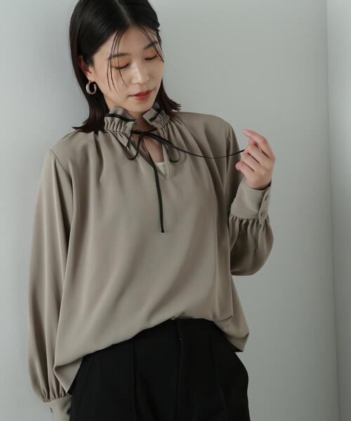NATURAL BEAUTY BASIC ツイードジレ　ブラウスセット NATURAL BEAUTY BASIC ツイードジレ ブラウスセット