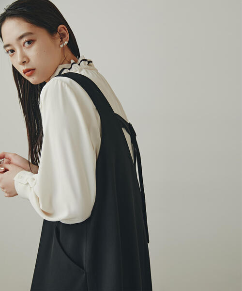 N.Natural Beauty Basic ブラウス シャツ バイカラーリボン
