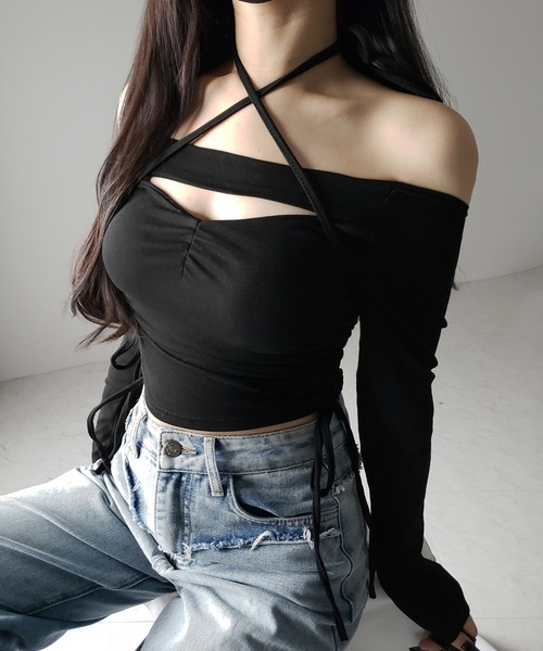 me+em select（ミームセレクト） tシャツ 「 2WAY 」クロスストラップ