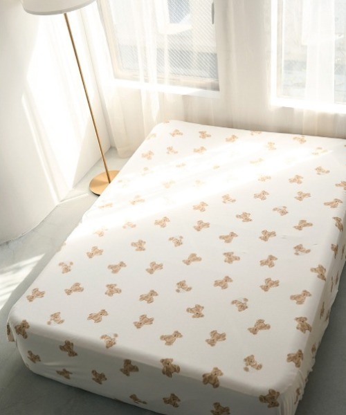 gelato pique Sleep ベッド 寝具 「Sleep」ベア柄BOXシーツ（ダブル