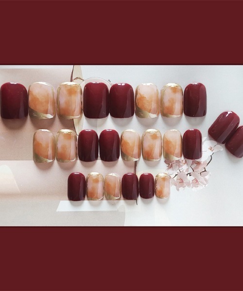 ネイルチップ ネイルシール 簡単にネイルチップ ハンドネイルチップ