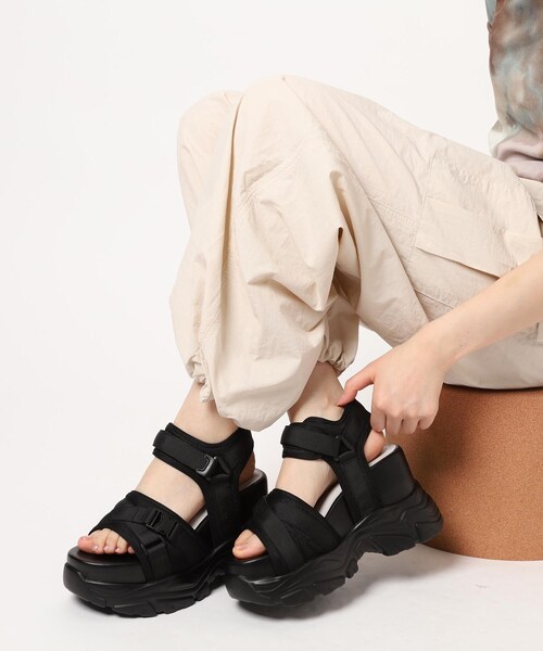 ESPERANZA（エスペランサ） サンダル 厚底バックルスポサン レディース