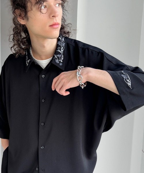 Classical Origin シャツ 「雰囲気アガる。」衿刺繍ドレープドルマン