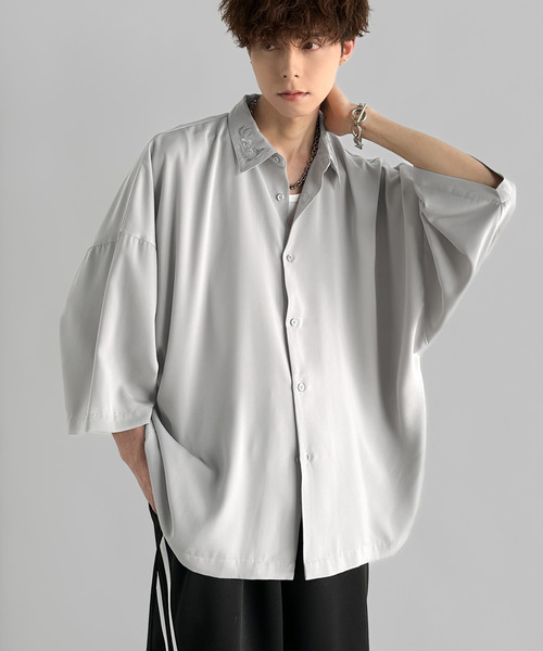 Classical Origin シャツ 「雰囲気アガる。」衿刺繍ドレープ