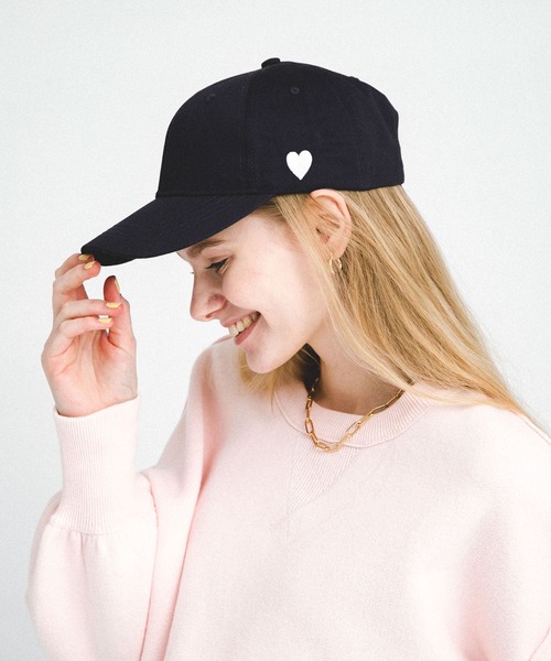 JohnEllam3Dデコパージュ(帽子を持った少女) URBAN RESEARCH Sonny Label キャップ 帽子 ハートモチーフ小顔