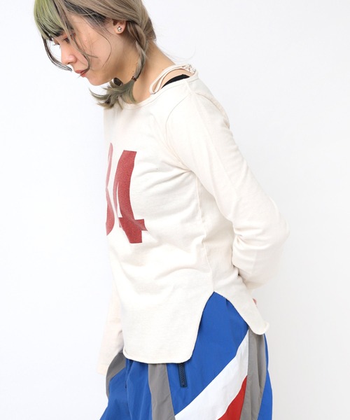 RNA tシャツ M2376 オフショルナンバリングプルオーバー