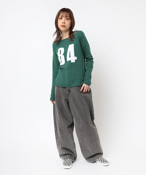 tシャツ M2376 オフショルナンバリングプルオーバー レディース RNA tシャツ M2376 オフショルナンバリングプルオーバー
