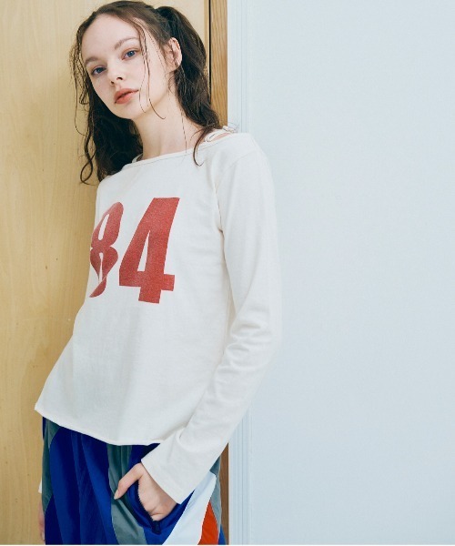 tシャツ M2376 オフショルナンバリングプルオーバー レディース RNA tシャツ M2376 オフショルナンバリングプルオーバー