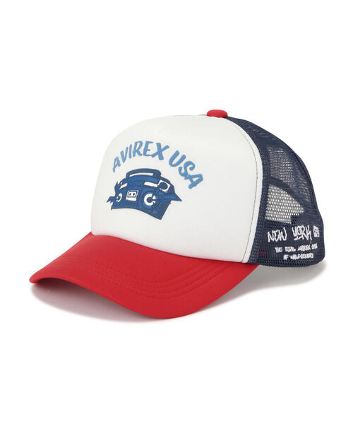 *AVIREX* ラインストーン バーシティーロゴ メッシュキャップ WOMAN/直営店限定》RHINESTONE VARSITY LOGO MESH CAP/ライン
