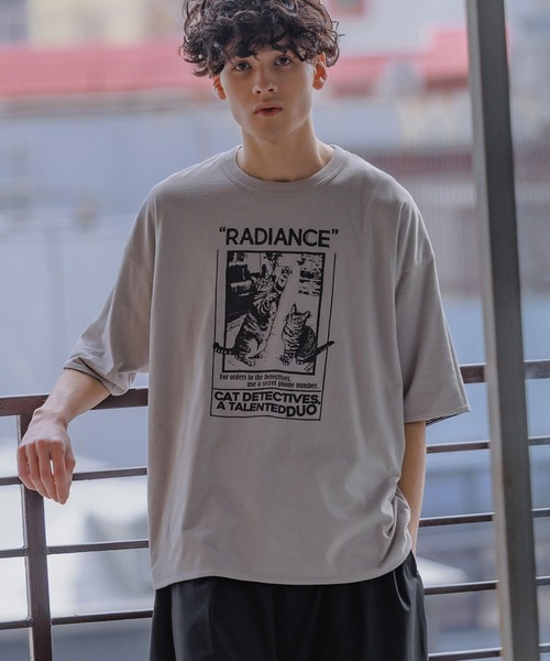 niko and…（ニコアンド） tシャツ アニマルリバーシブルプリントT