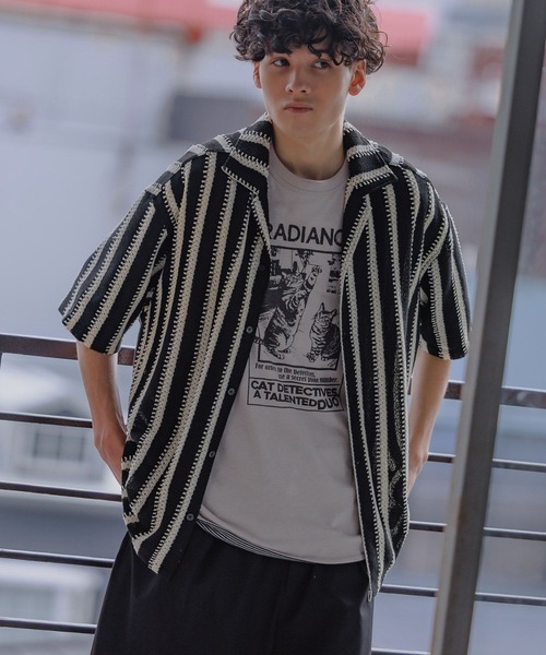 niko and…（ニコアンド） tシャツ アニマルリバーシブルプリントT