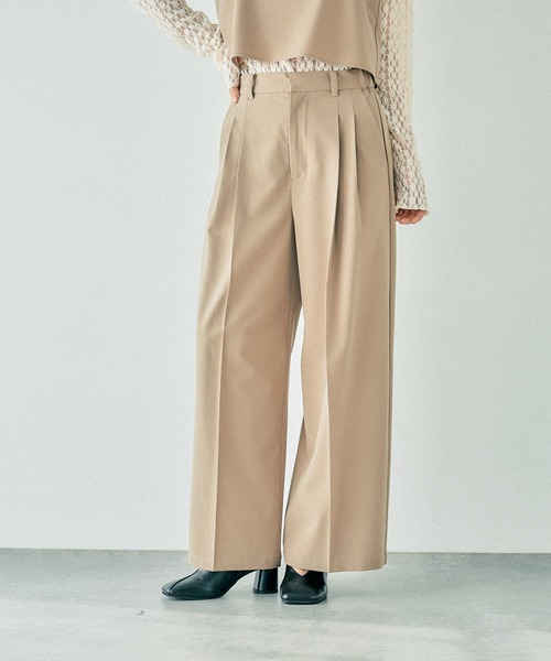 LEPSIM（レプシィム） パンツ TRタックパンツ 242649 レディース