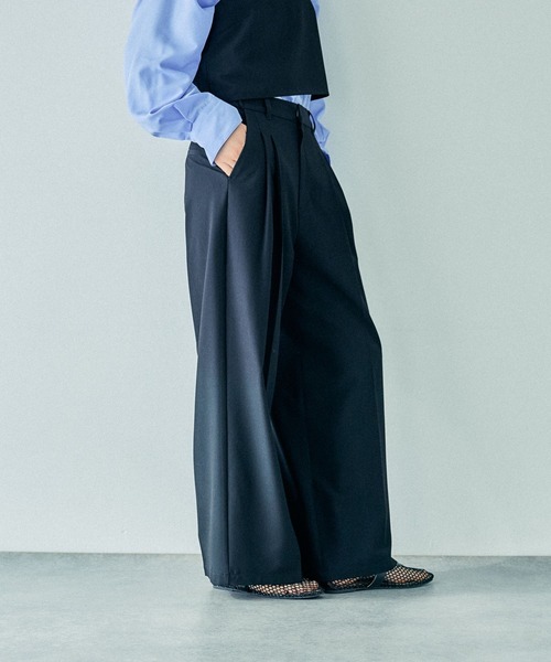 LEPSIM（レプシィム） パンツ TRタックパンツ 242649 レディース
