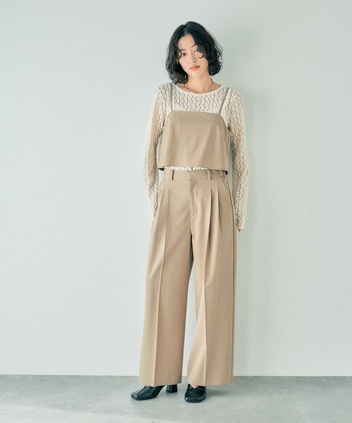 LEPSIM パンツ TRタックパンツ 242649 レディース : ZOZOTOWN