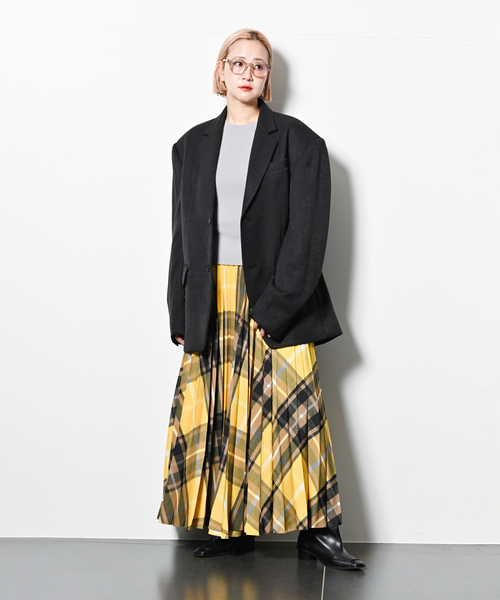 MASU スカート PLEATED WRAP SKIRT M25K6PT008：スカート : ZOZOTOWN  