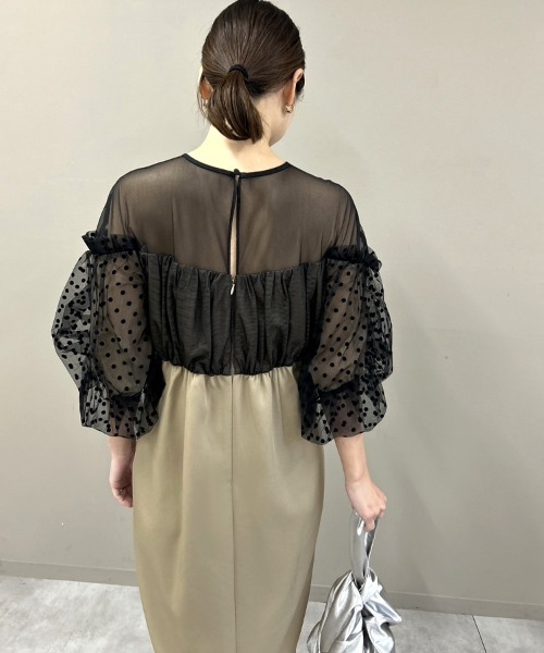 ANDRÉSD ドレス&バッグセット DONOBAN ワンピース 「ANDRESD」「2点セット」フロッキードット