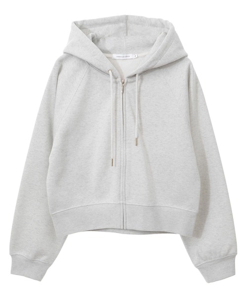 AMERICAN HOLIC トレーナー スウェット ラメミニ裏毛ショートZIP