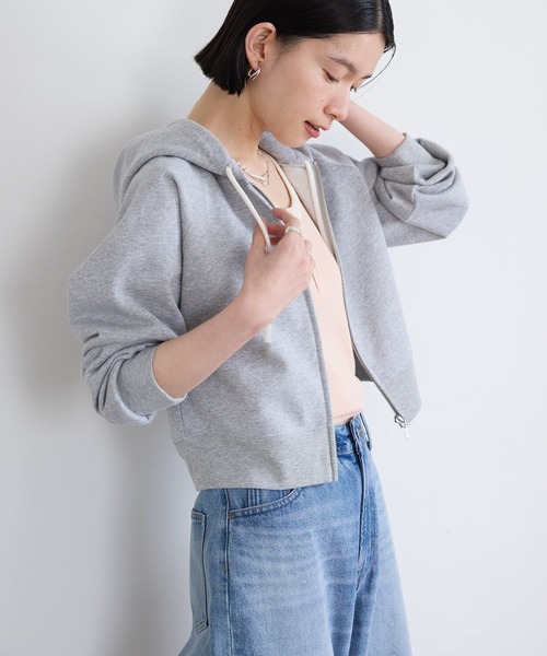 カーディガン ラメスウェットパーカー レディース 5643567.jpg
