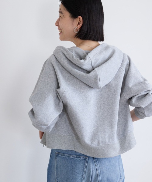 AMERICAN HOLIC トレーナー スウェット ラメミニ裏毛ショートZIP