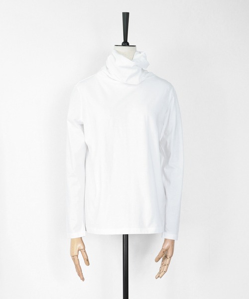 tシャツ クール天竺スヌードネックロンT レディース