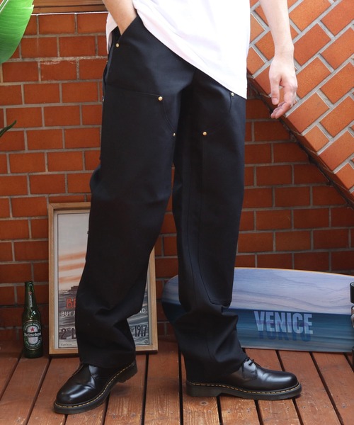 Carhartt ブラックワークパンツ Carhartt（カーハート） チノパン ワークパンツ メンズ レディース