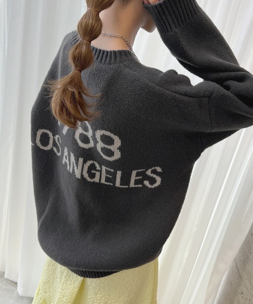 「Futier land」 長袖ニット FREE ネイビー レディース_画像7