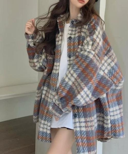 「CREARE -LINO-」 ステンカラーコート FREE ネイビー レディース_画像4