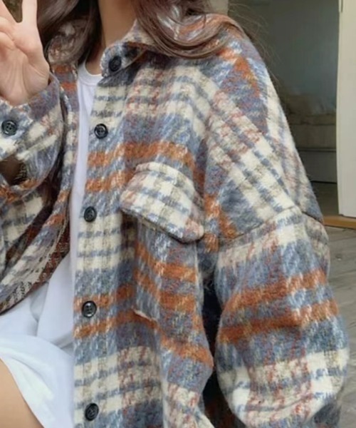 「CREARE -LINO-」 ステンカラーコート FREE ネイビー レディース_画像6