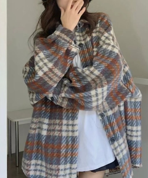 「CREARE -LINO-」 ステンカラーコート FREE ネイビー レディース_画像8