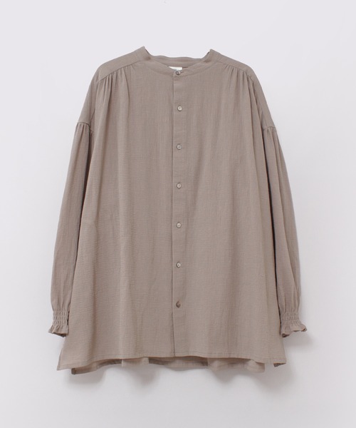 ブラウス シャツ B2876 コットンガーゼギャザーシャツ レディース RNA-N ブラウス シャツ B2876 コットンガーゼギャザーシャツ