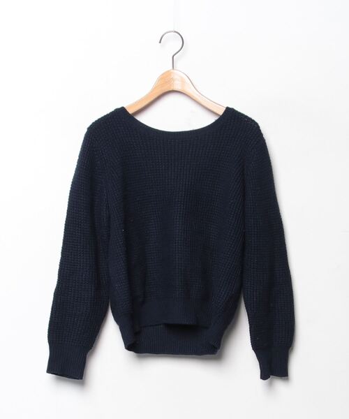 Demi-Luxe BEAMS（デミルクス ビームス） 長袖ニット - ネイビー