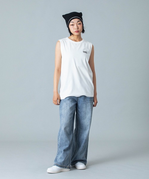 X-girl タンクトップ ノースリーブ OVAL LOGO TANK TOP