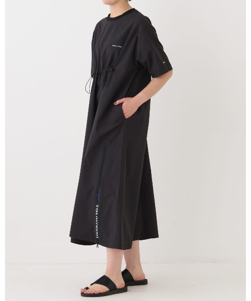 【THOUSAND MILE】バックジップ ワンピース テラコッタ Mサイズ相当 THOUSAND MILE】バックジップ ワンピース テラコッタ Mサイズ