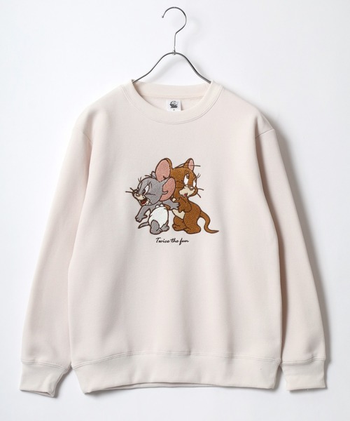 トップス Jerry TOM&JERRY」 スウェットカットソー L アイボリー レディース