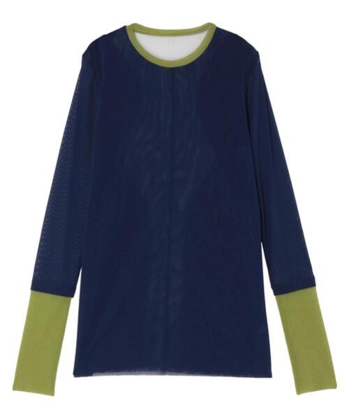 UN3D.（アンスリード） tシャツ UN3D./アンスリード/WAVE LINE SHEER