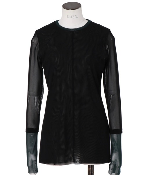 今週の新着アイテム tシャツ UN3D. UN3D./アンスリード/WAVE TOP SHEER LINE トップス